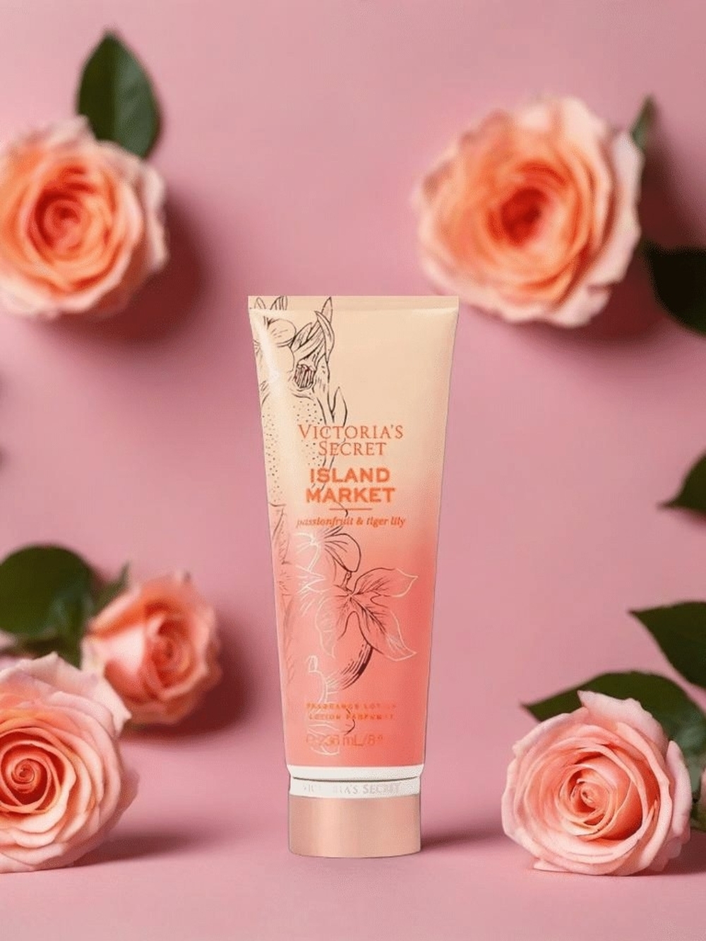 Victoria's Secret Island Market Pink Peach Body Lotion
